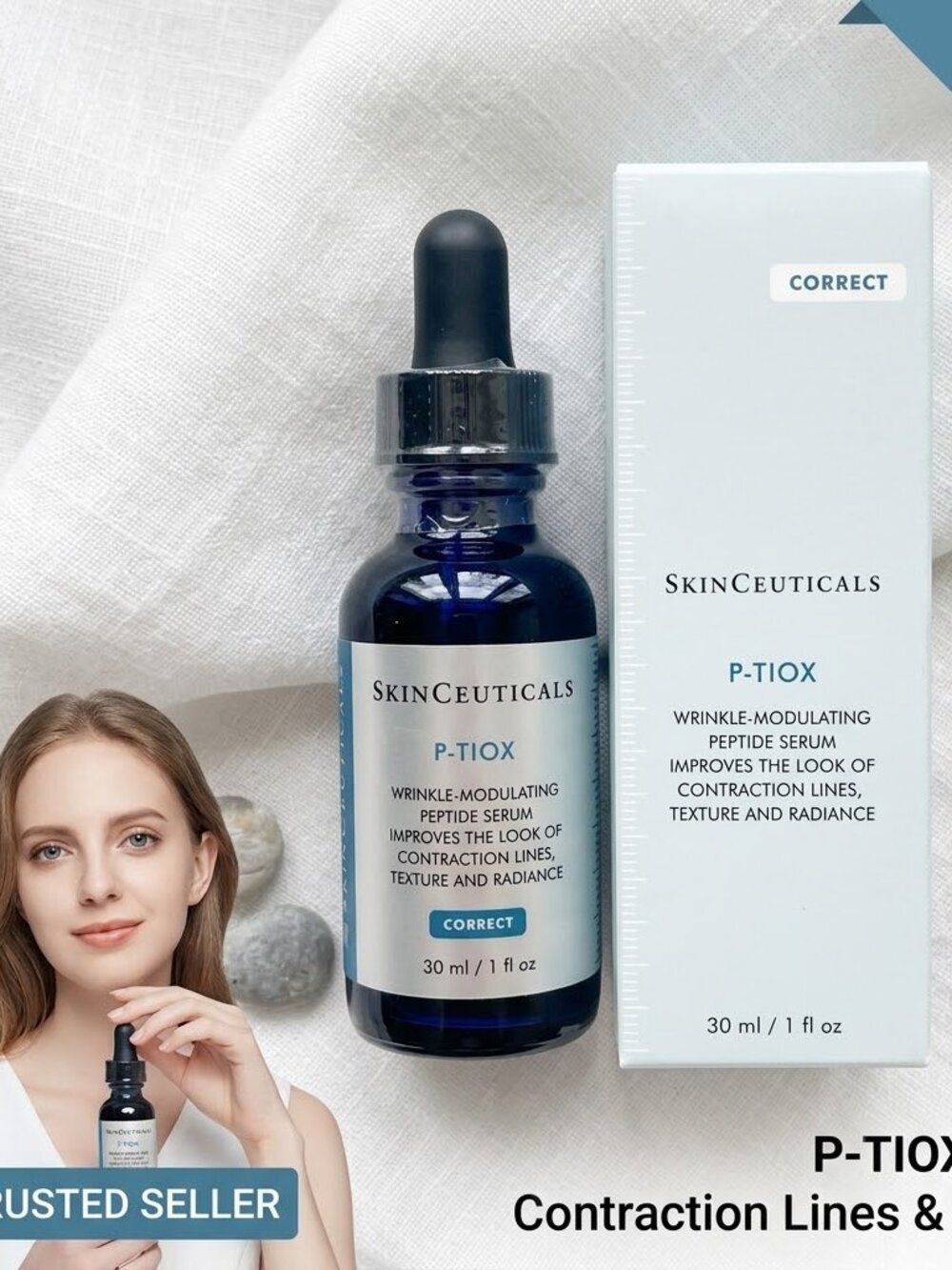 NEW Skinceuticals P-TIOX Wrinkle-Modulating Peptide Serum 1 fl oz/30ml SEA